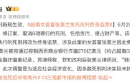 越南取消8项死刑罪名，越南女首富张美兰将由死刑改判终身监禁，律师：她非常高兴