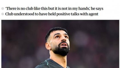 卫报：利物浦考虑到萨拉赫35万镑周薪，认为续约不可能太迅速