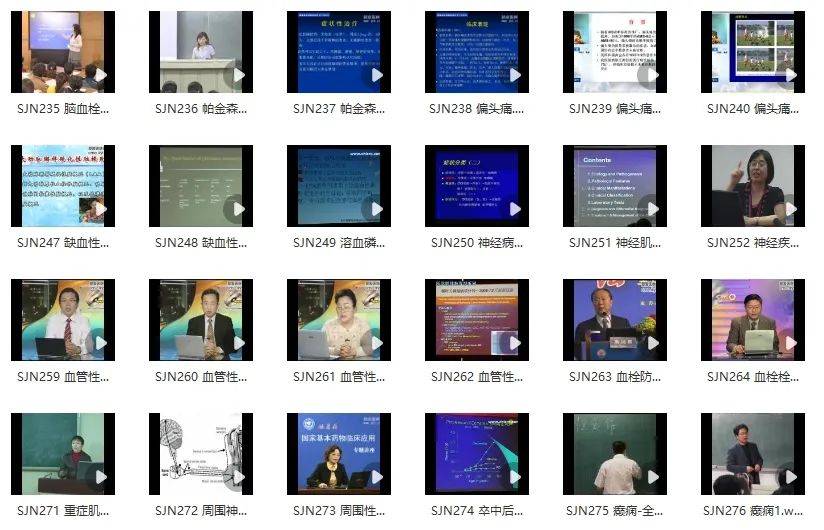 精品讲座 | 88个《神经内科学-脑血管内科视频》合集大放送~