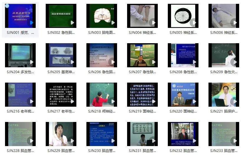 精品讲座 | 88个《神经内科学-脑血管内科视频》合集大放送~