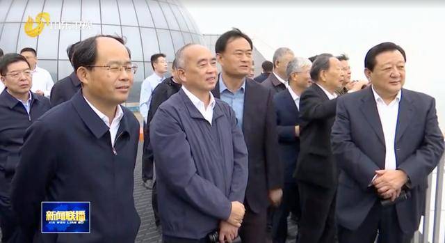 山东省委书记调研期间，前往东方航天港，观看火箭发射
